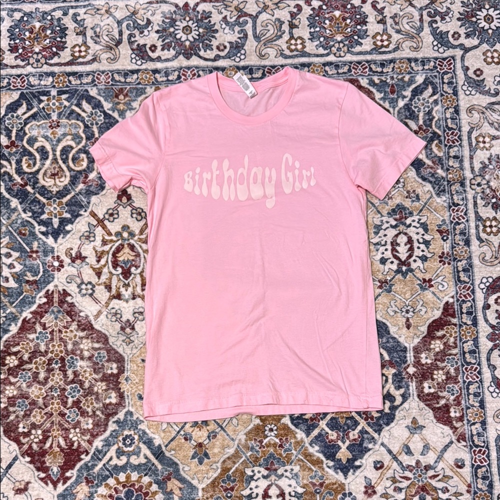 Pink 'Birthday Girl' T-Shirt